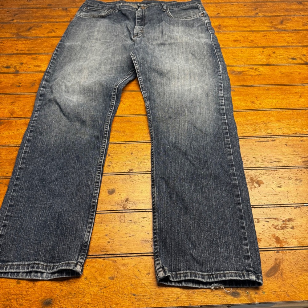 Wrangler Authentic‎ Jeans Mens 36x32 Relaxed Fit Straight Leg Blue Denim